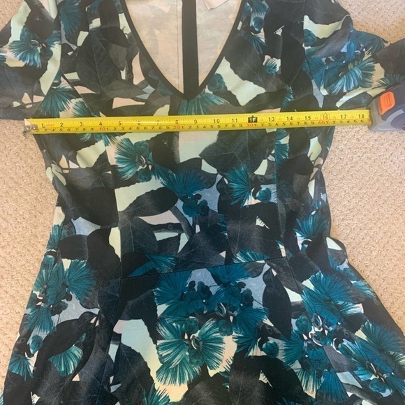 Erdem Blue Domitilla Fit and Flare Dress Size 12 - Picture 7 of 15